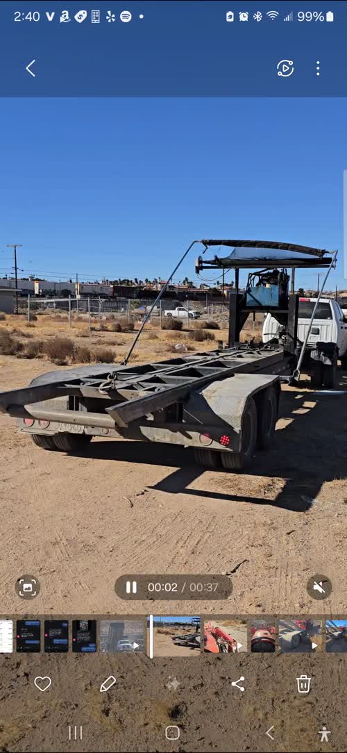 Caught a guy dumping out here in Barstow 